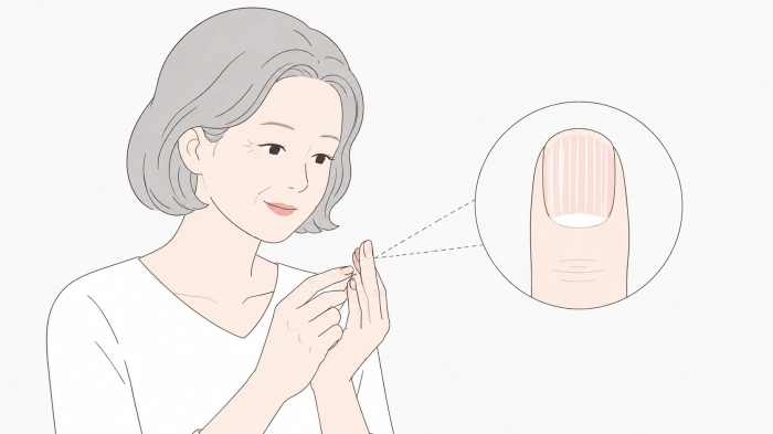 손톱에 세로줄이 생기는 이유