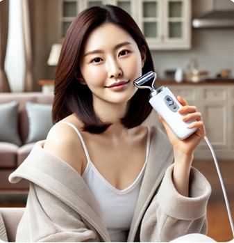 리프팅하는 여자