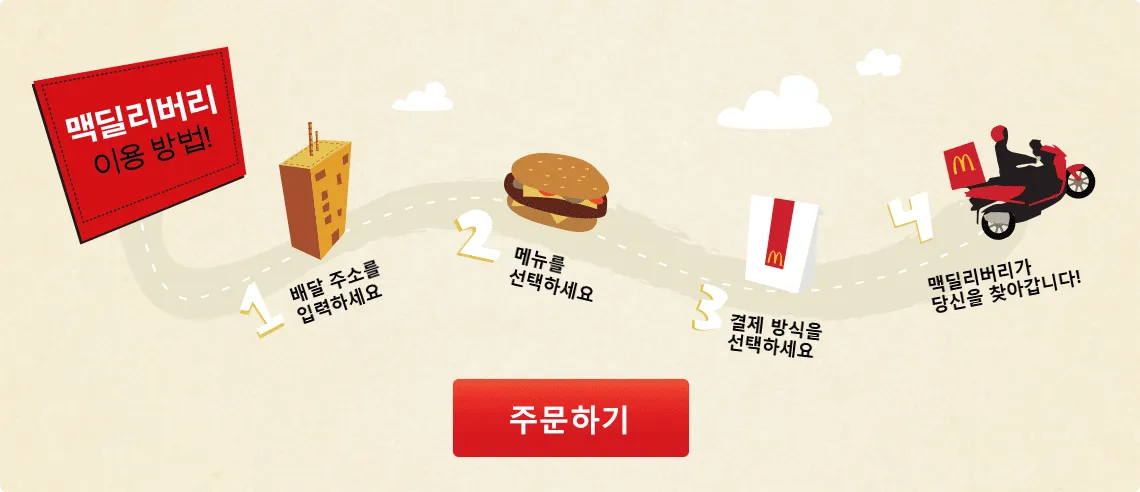 맥도날드 딜리버리 이용방법
