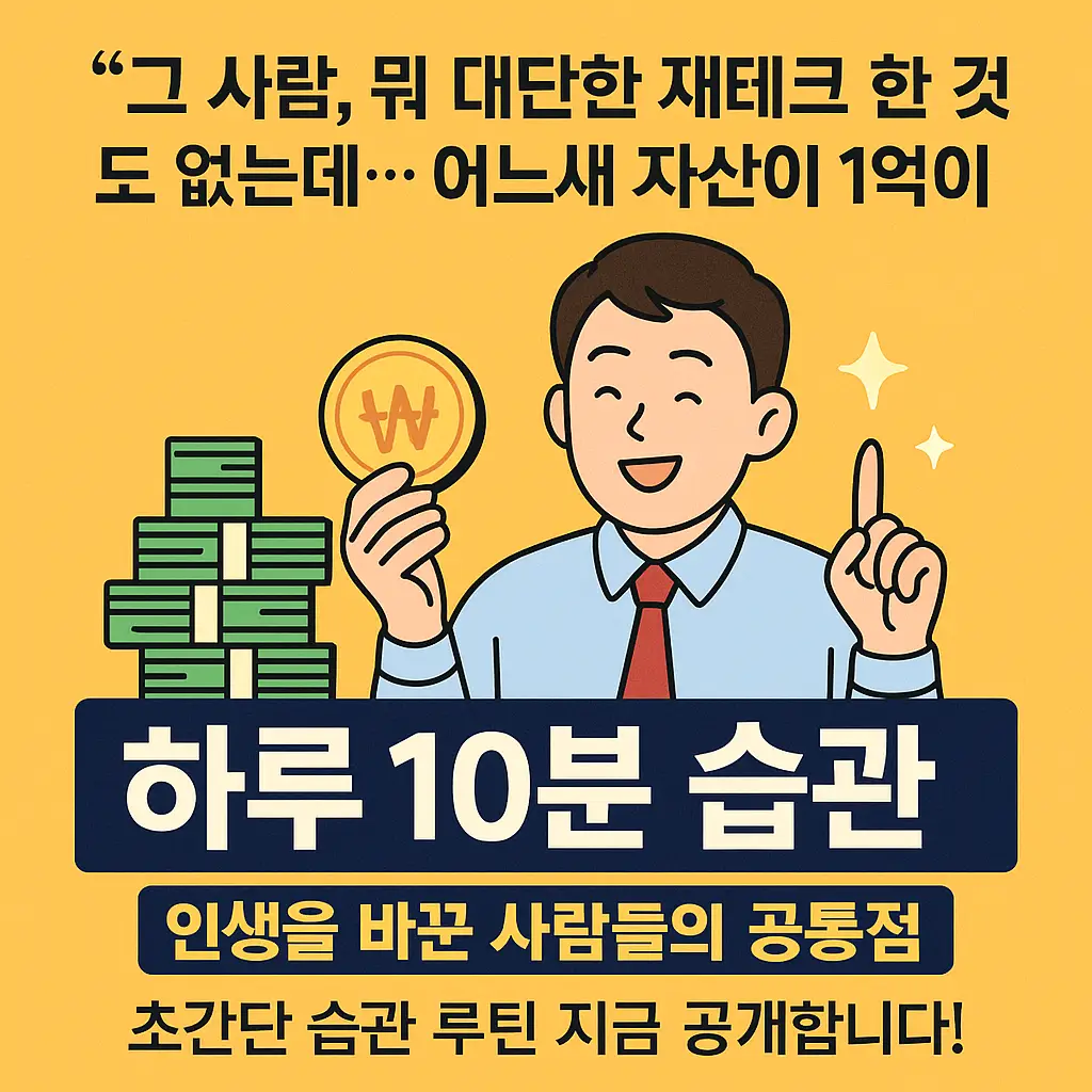 하루 10분 습관 인생을 바꾼 사람들의 공통점