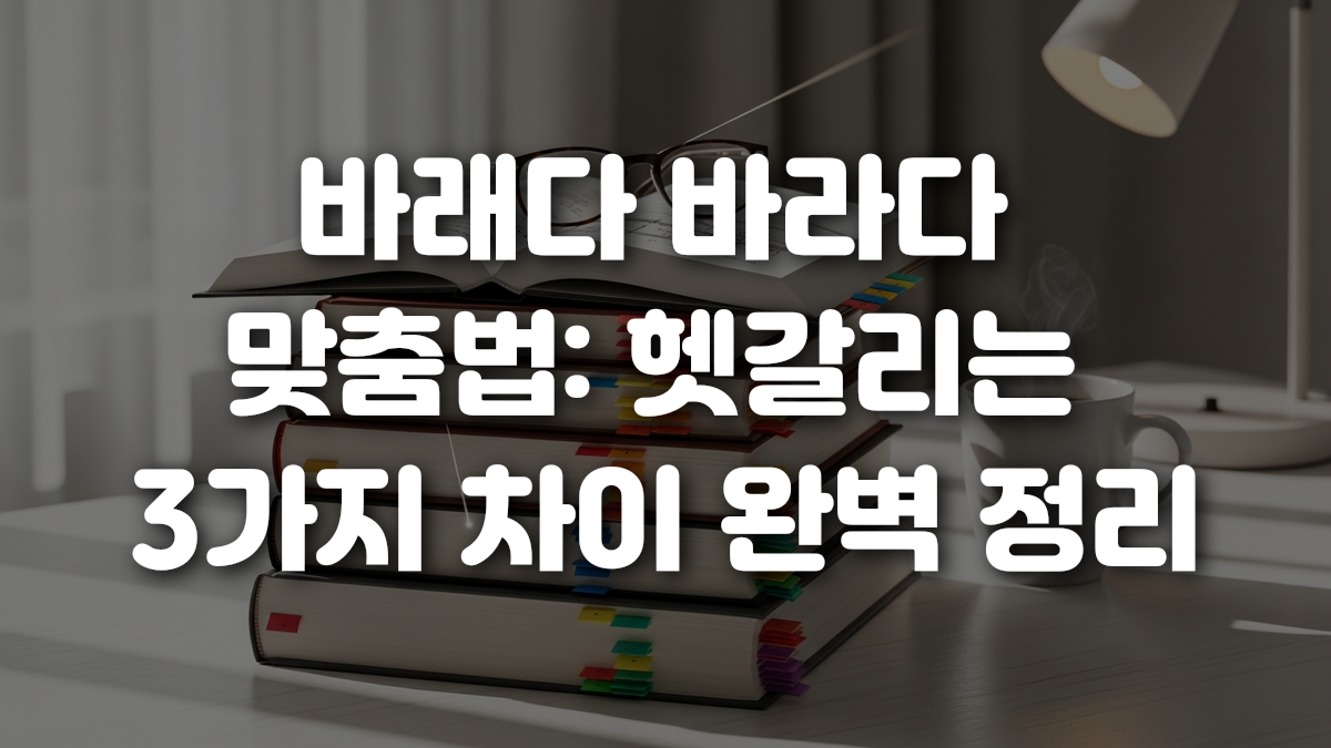 바래다 바라다 맞춤법 헷갈리는 3가지 차이 완벽 정리