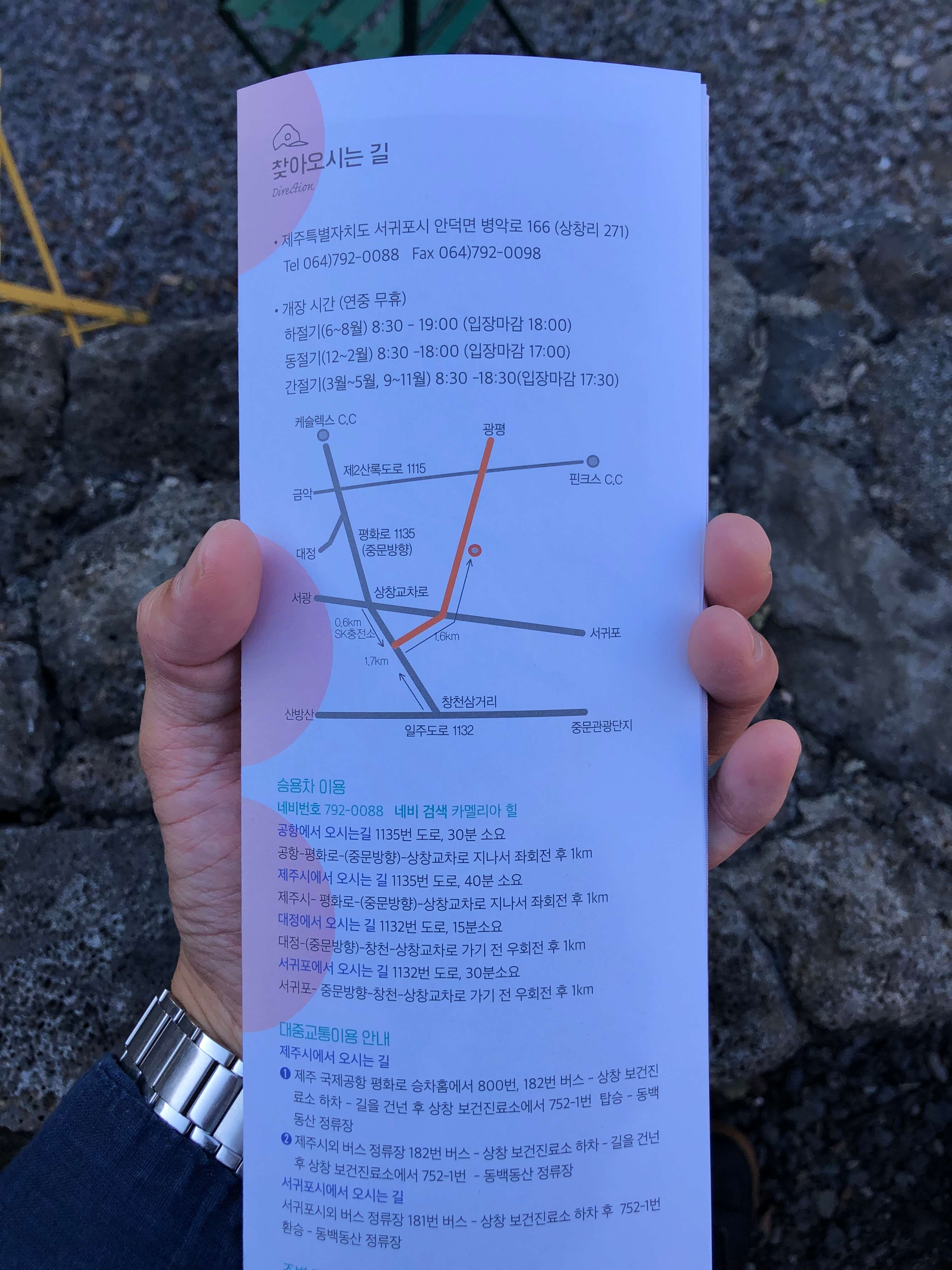 민수랜드-제주카멜리아힐 로드맵