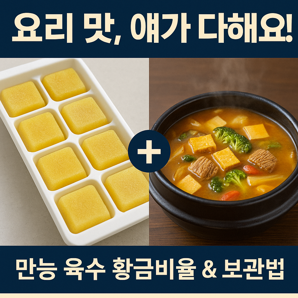 자취생 요리 치트키, 만능 멸치 다시마 육수 황금비율 & 초간단 보관법