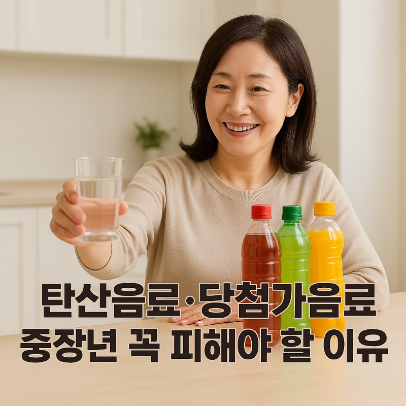 탄산음료 당첨가음료 중장년 꼭 피해야 할 이유