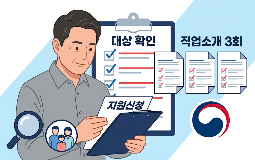 개별연장급여 대상 조건과 부양가족 확인