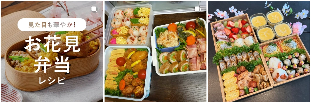 다양한-벚꽃도시락