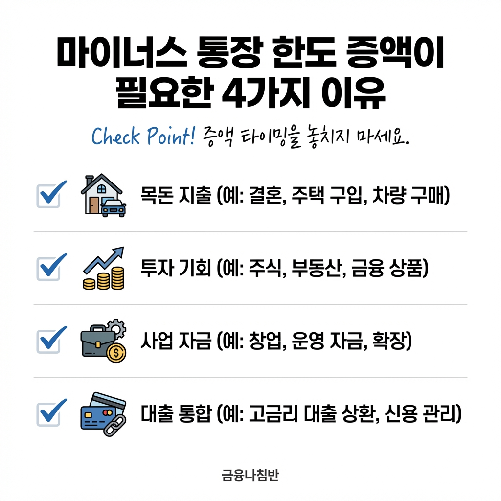 마이너스 통장 한도 증액 01