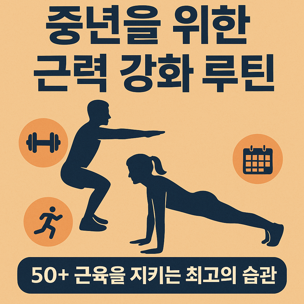 중년 건강 근력 강화 운동 루틴