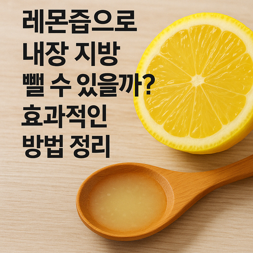 레몬즙으로 내장 지방 뺄 수 있을까?