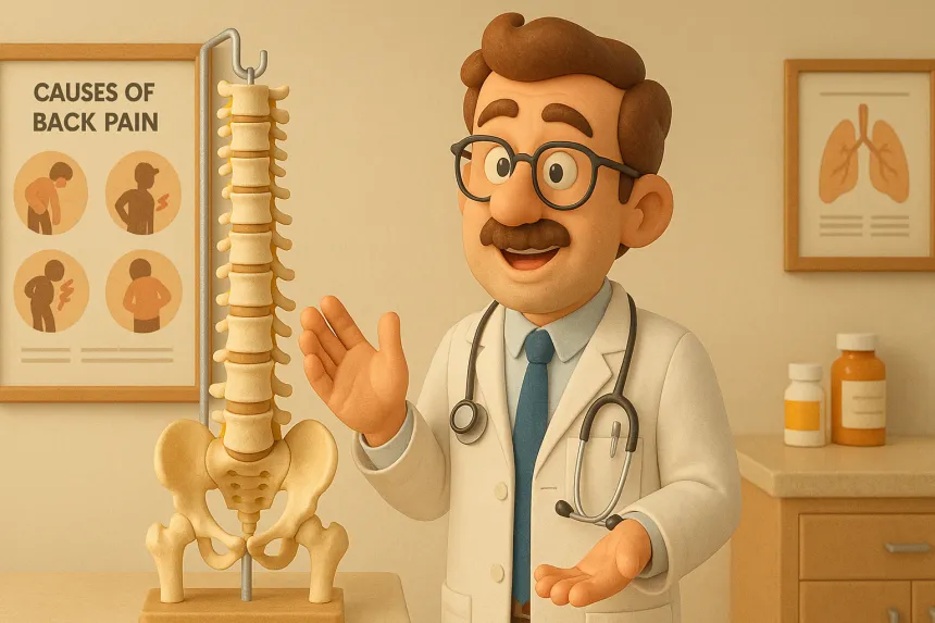 자고 일어나면 허리가 아파요