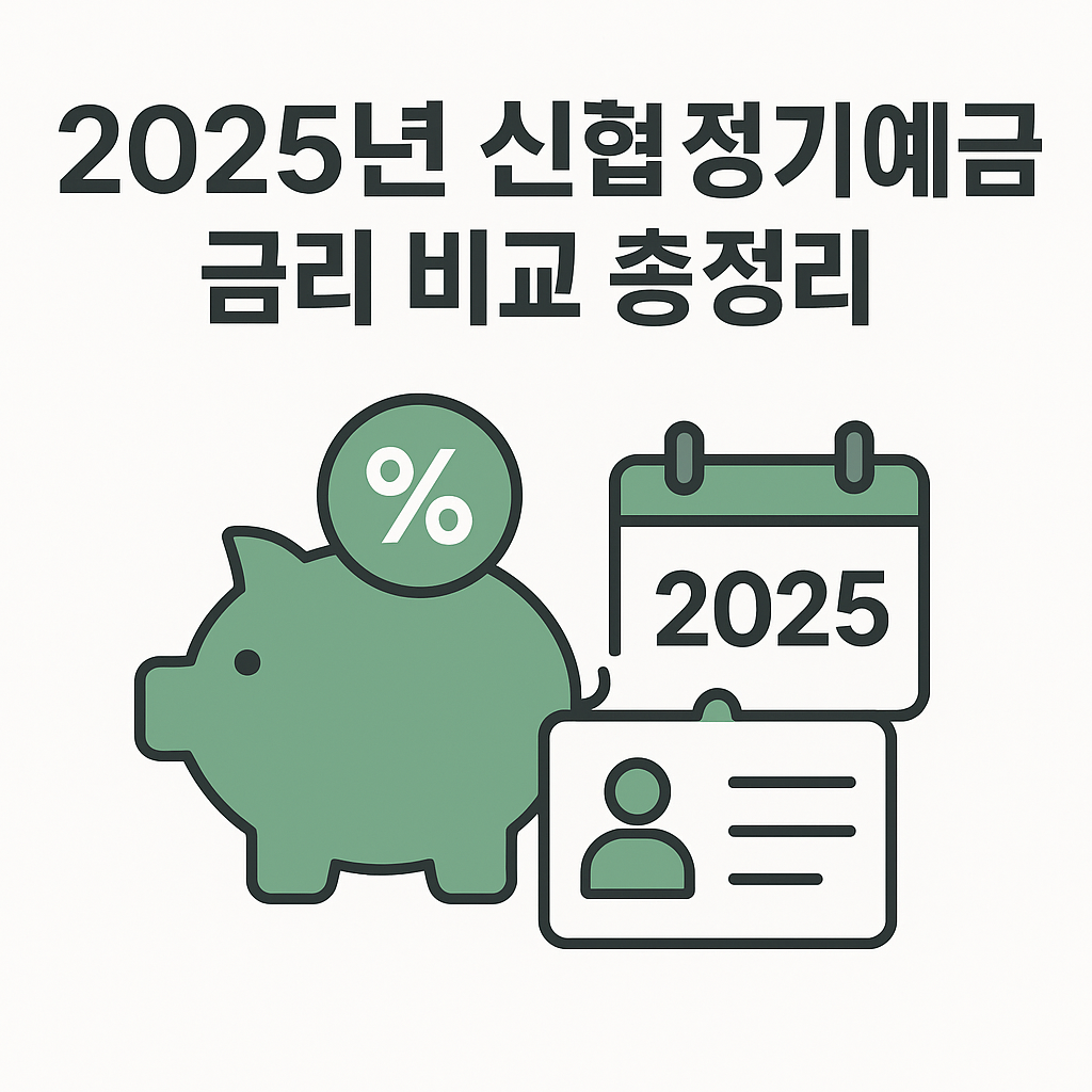 2025년 신협 정기예금 금리 비교 총정리