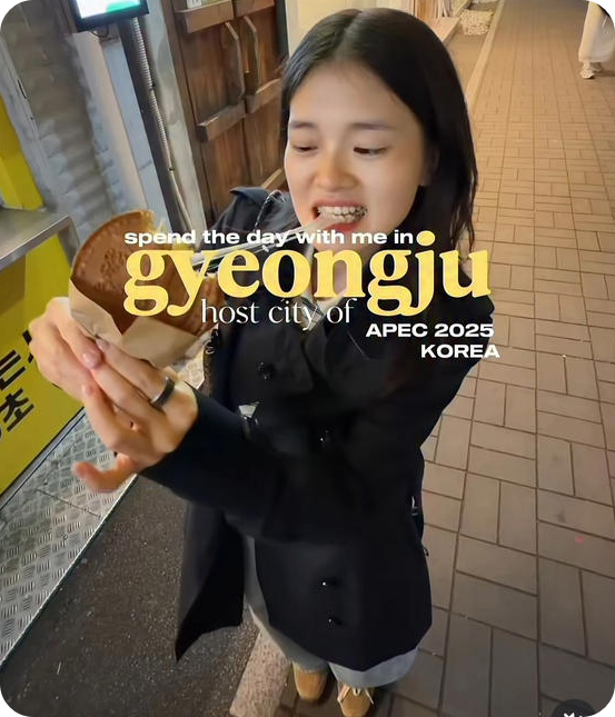 글로벌 인플루언서 키카킴이 지난 26일 자신의 인스타그램에 올린 경북 경주 홍보 영상. [사진=인스타그랩 캡처]