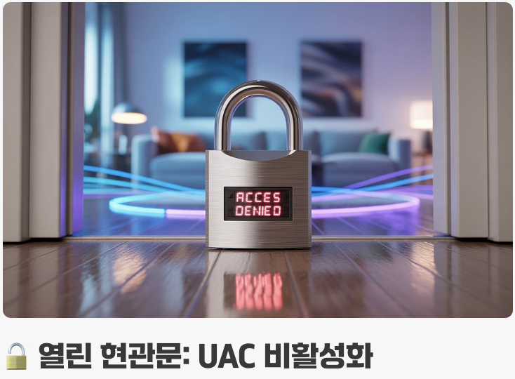 귀찮다고 꺼두면 안 될까?