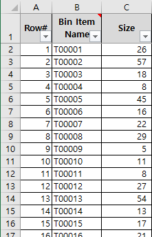 입력 자료 구성