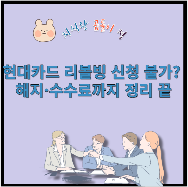 현대카드 리볼빙 신청 불가?