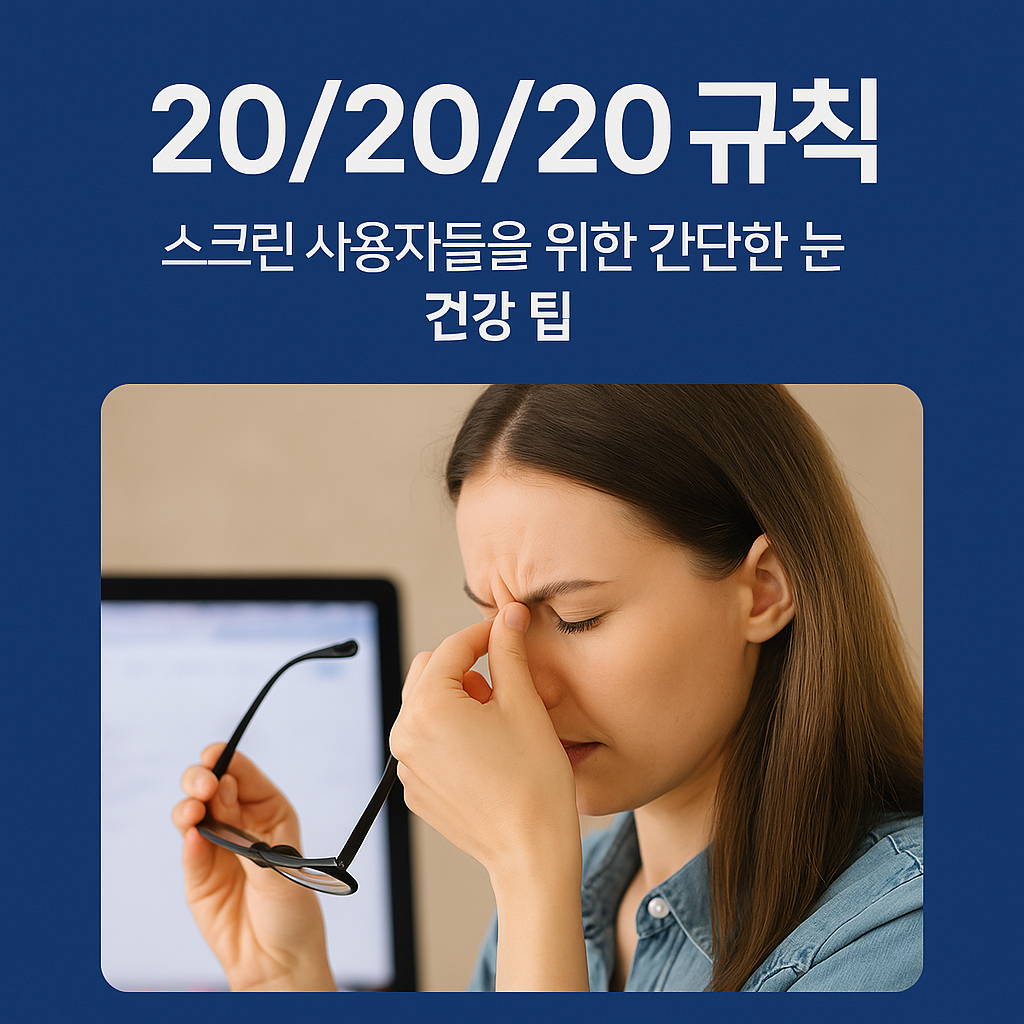 스크린 사용자들을 위한 간단한 눈 건강 팁