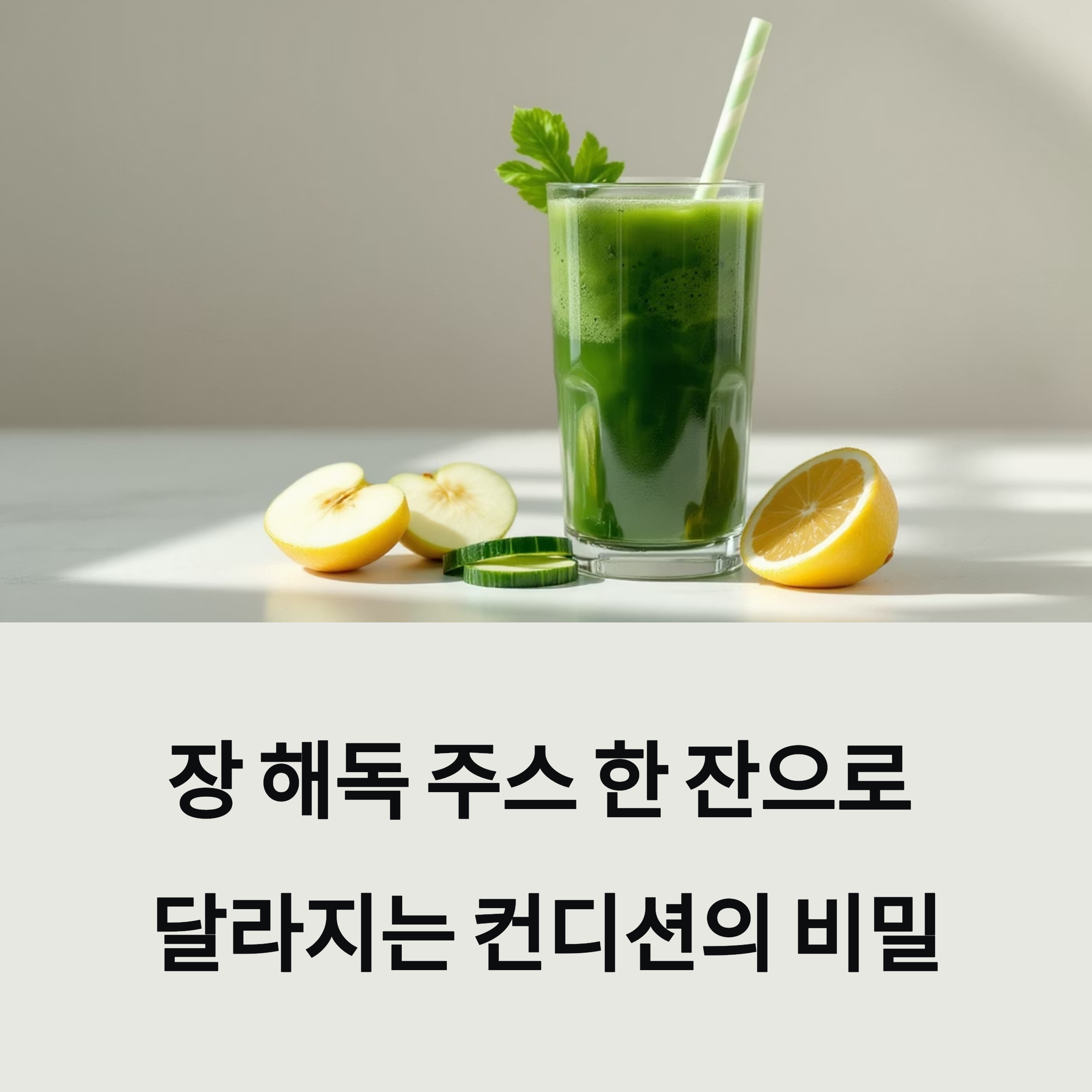 장 해독 주스 한 잔으로 달라지는 컨디션의 비밀