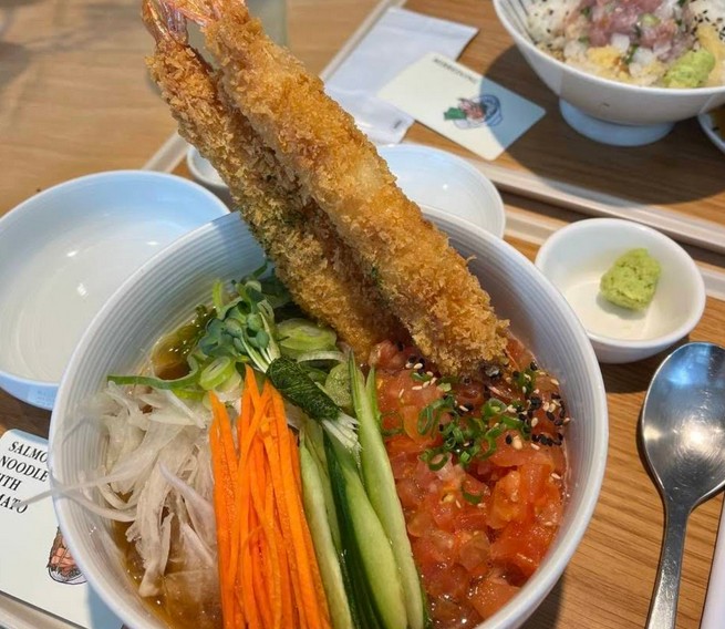 연어국수와 카이센동