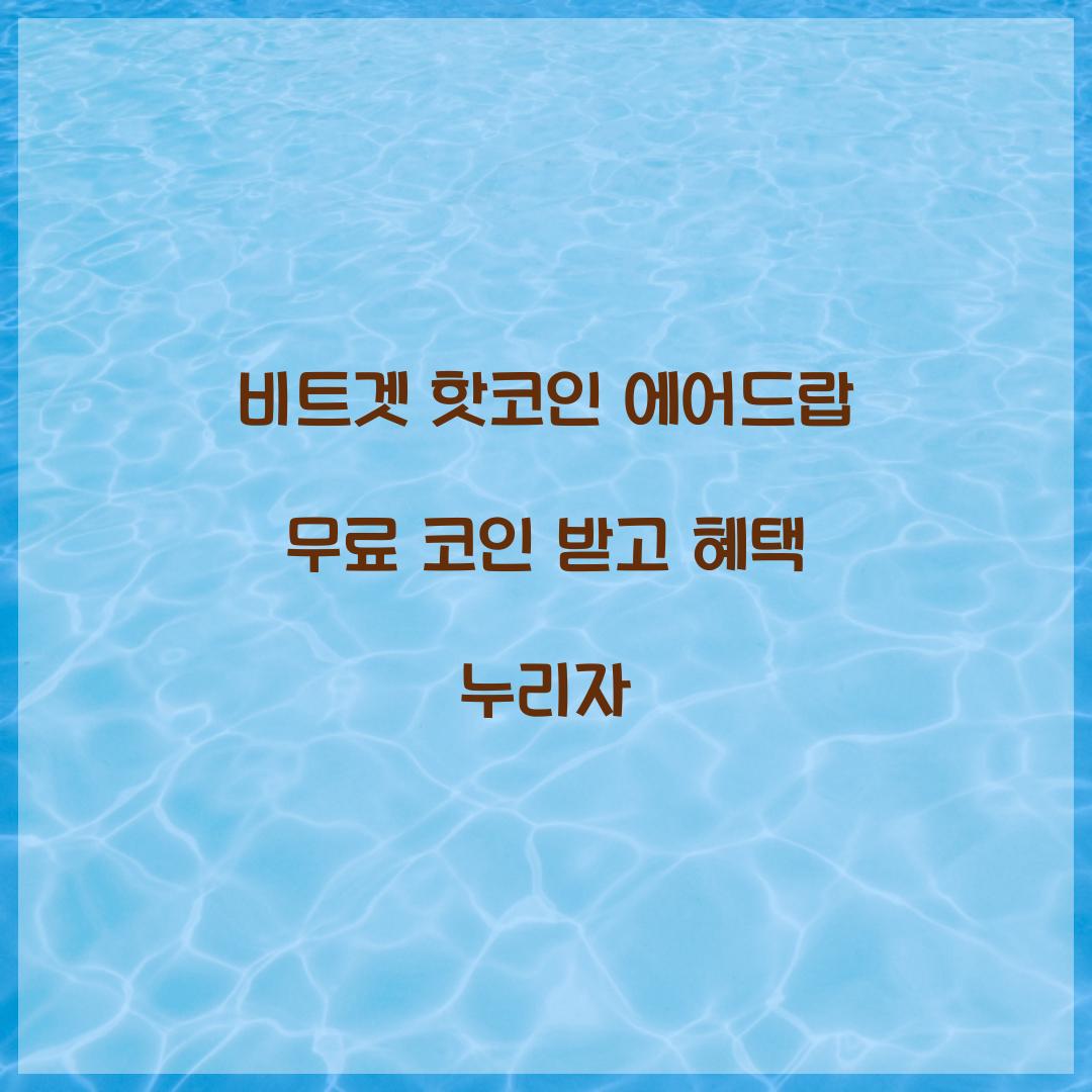 비트겟 핫코인 에어드랍