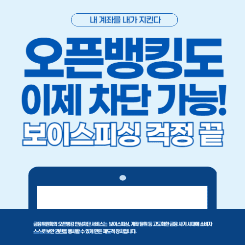 오픈뱅킹도 이제 차단 가능! 보이스피싱 걱정 끝 - 내 계좌를 내가 지킨다