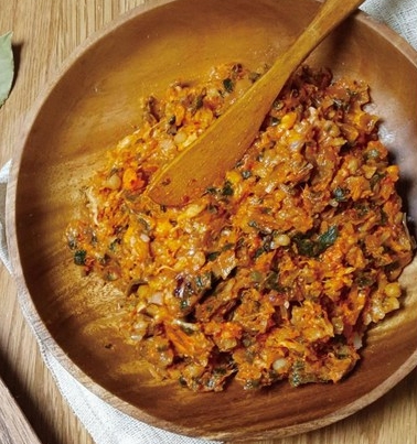 한국의 떡 종류 김치떡-소 만들기