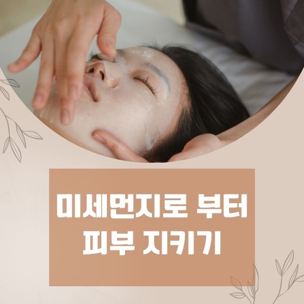 미세먼지로부터 피부 지키기