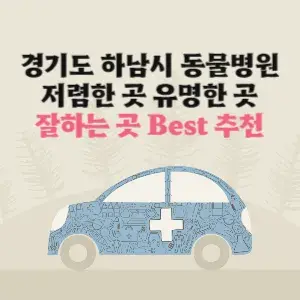경기도 하남 동물병원 잘하는 곳 가격 저렴한 곳 추천