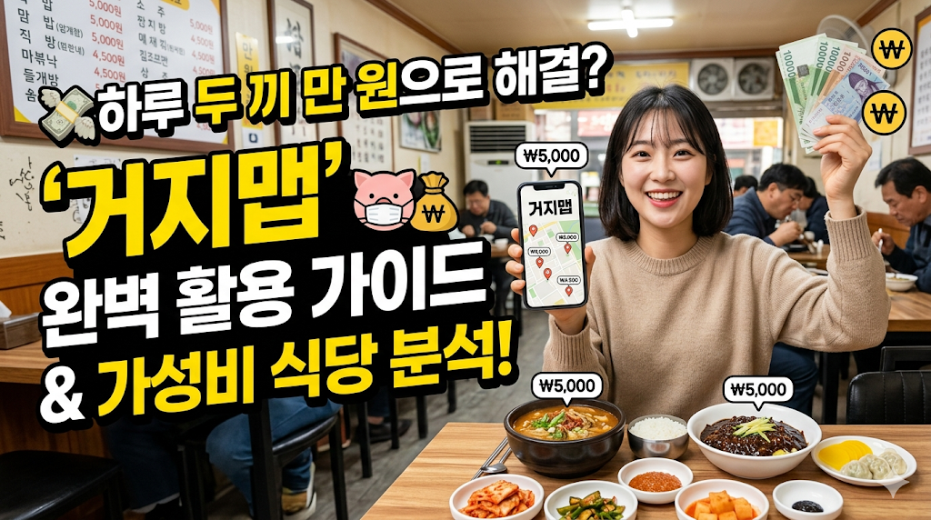 거지맵 사이트: 고물가 시대 식비 반값 비결! 사용법부터 전국 가성비 식당 리스트 총정리