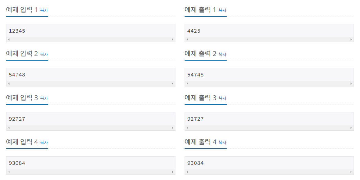 백준 BOJ 23037번 5의 수난 문제 사진2