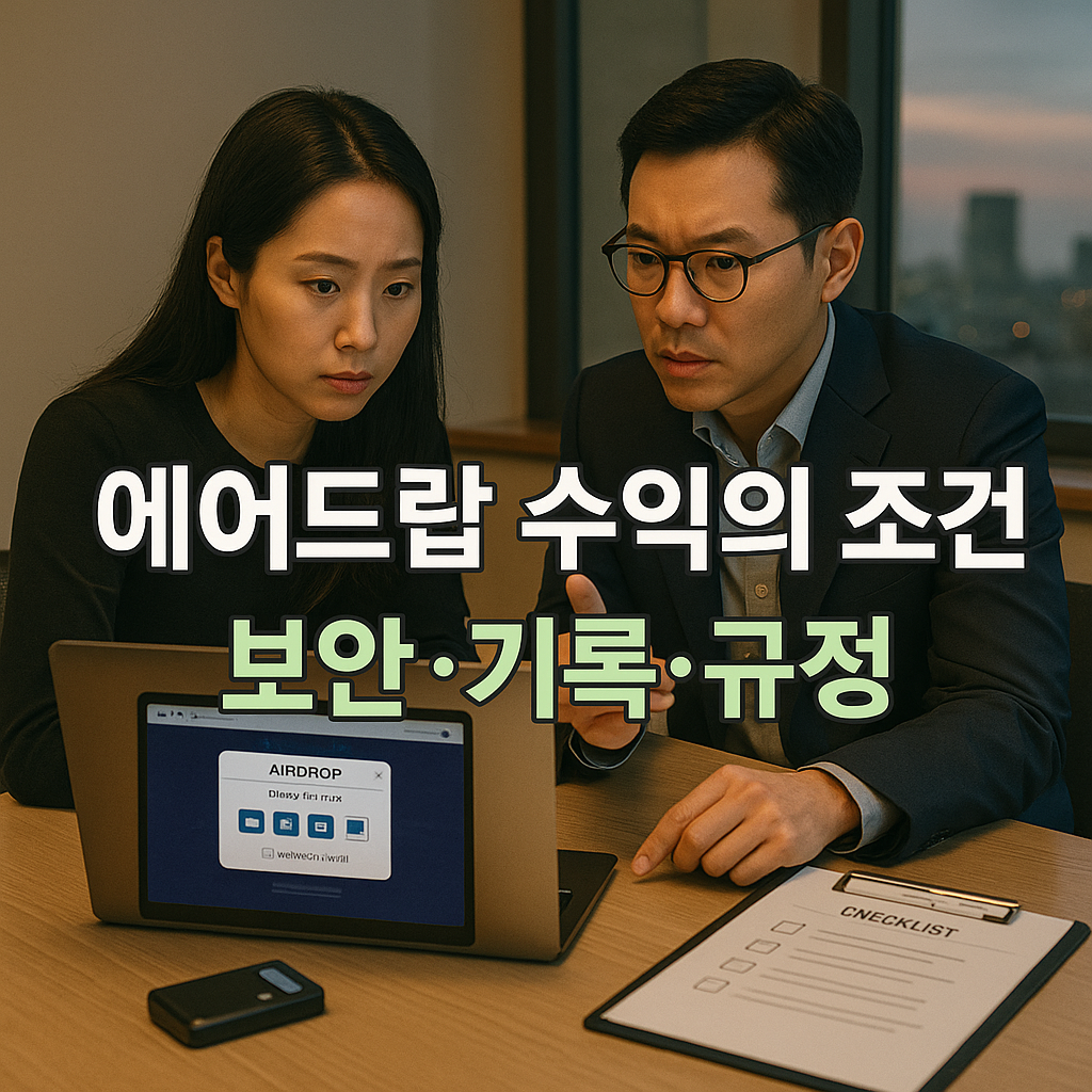에어드랍 참여의 보안 원칙