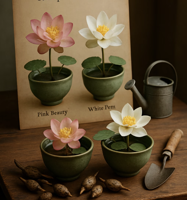 첫 단추, 우리 집에 맞는 작은 연꽃 고르기