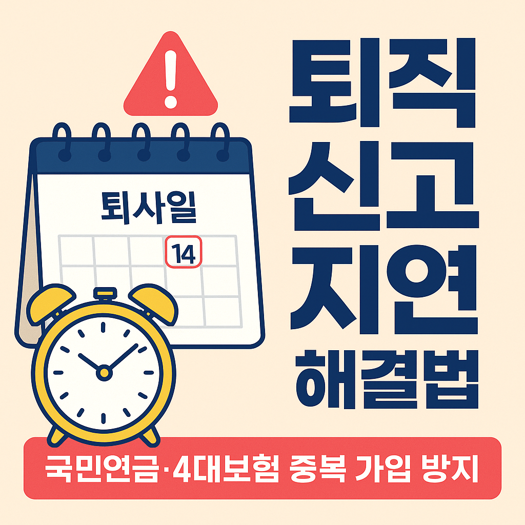 퇴직신고지연해결법