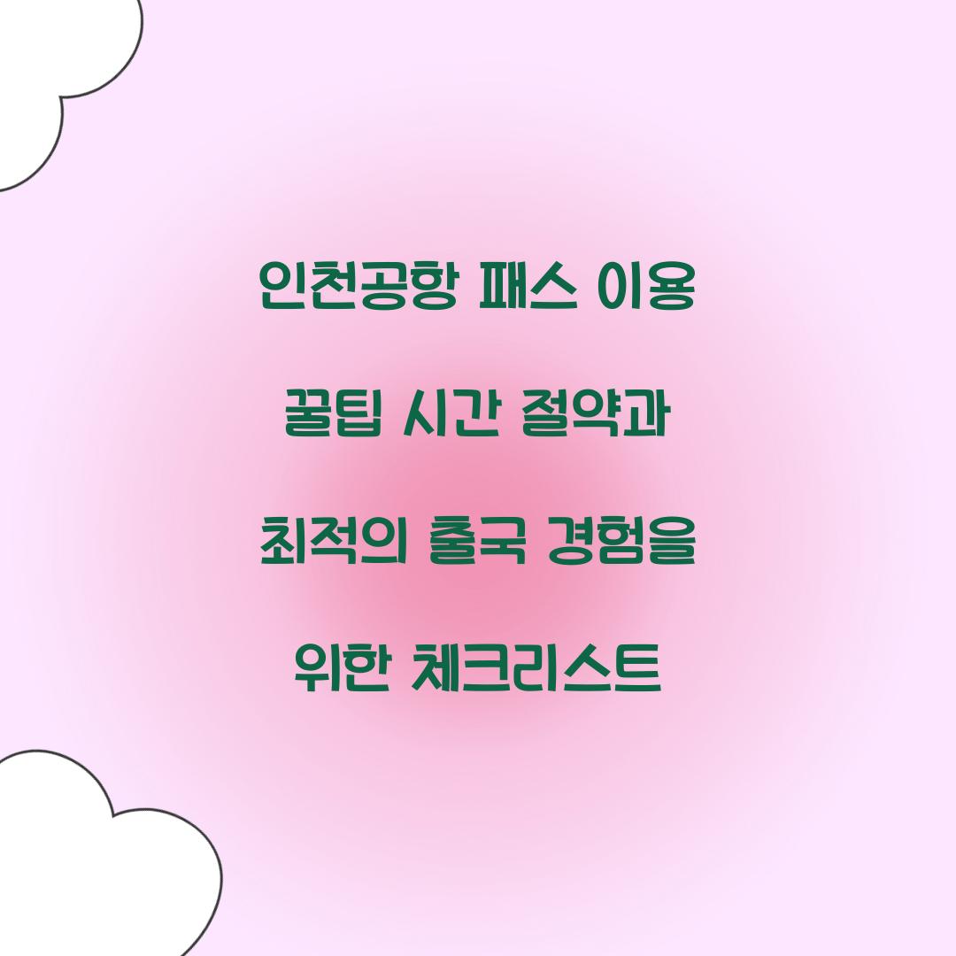 인천공항 패스