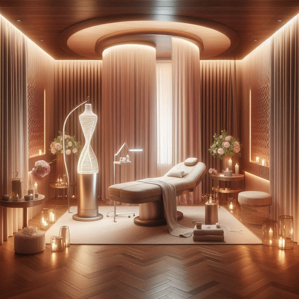 피부,체형관리 샵 배경