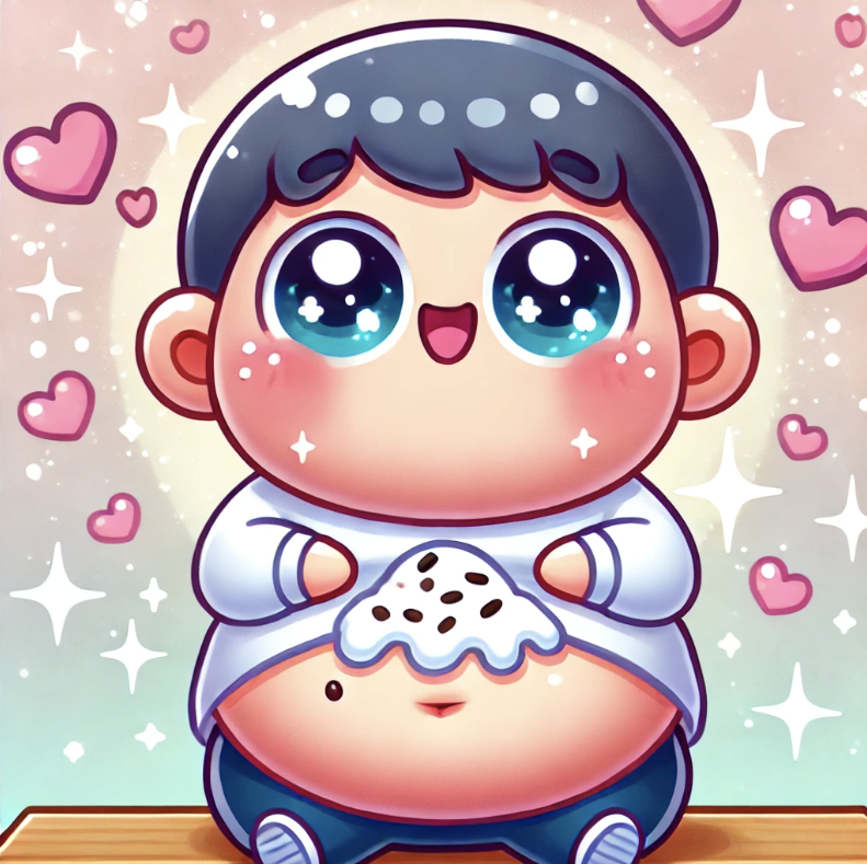 많이 먹어서 배가 빵빵해진 모습을 표현한 사진