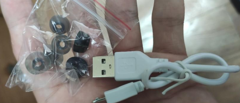 이어버드와 충전용 케이블