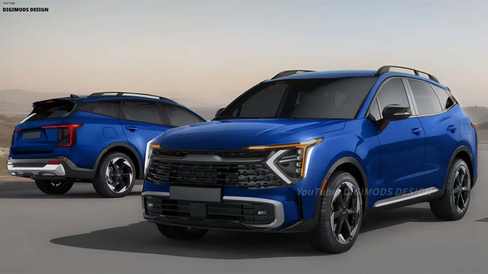 기아 스포티지 페이스리프트 예상도 공개, 하이브리드 모델 출시