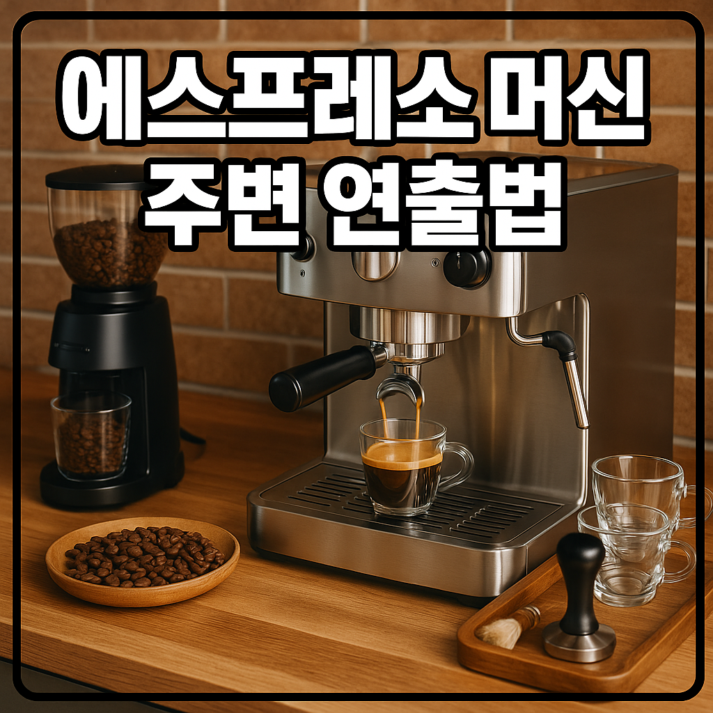 에스프레소 머신 주변 연출법