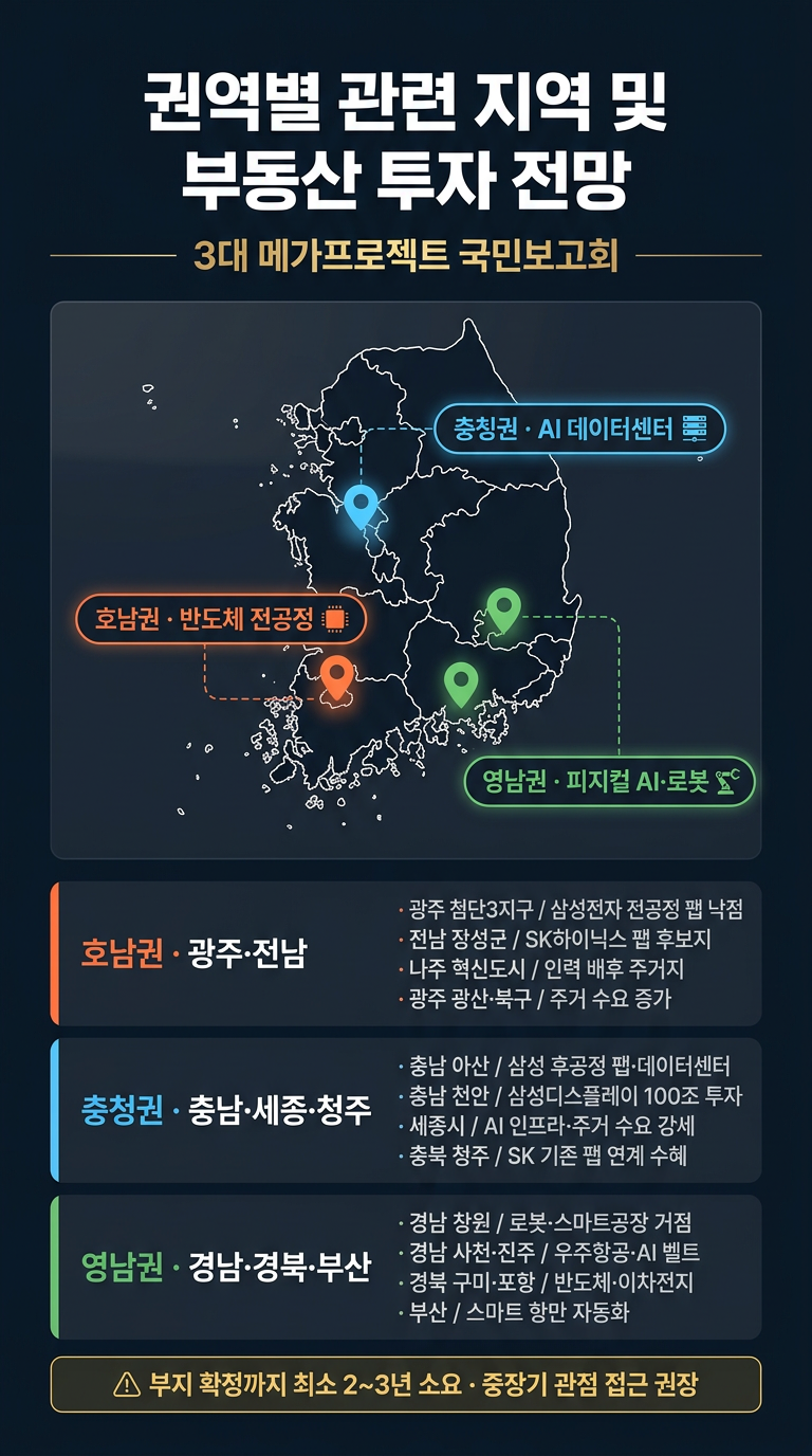 메가프로젝트 이재용, 최태원 투자 발표 세부 내용, 실행 가능성, 반응, 관련주, 관련 지역 및 부동산 투자 전망, 일정 총정리