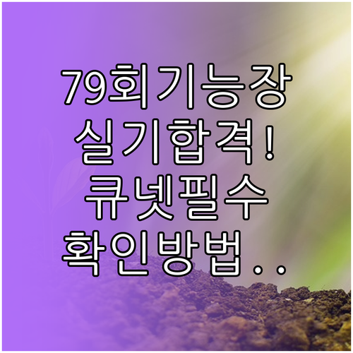 제79회 기능장 실기 최종 합격 확인..