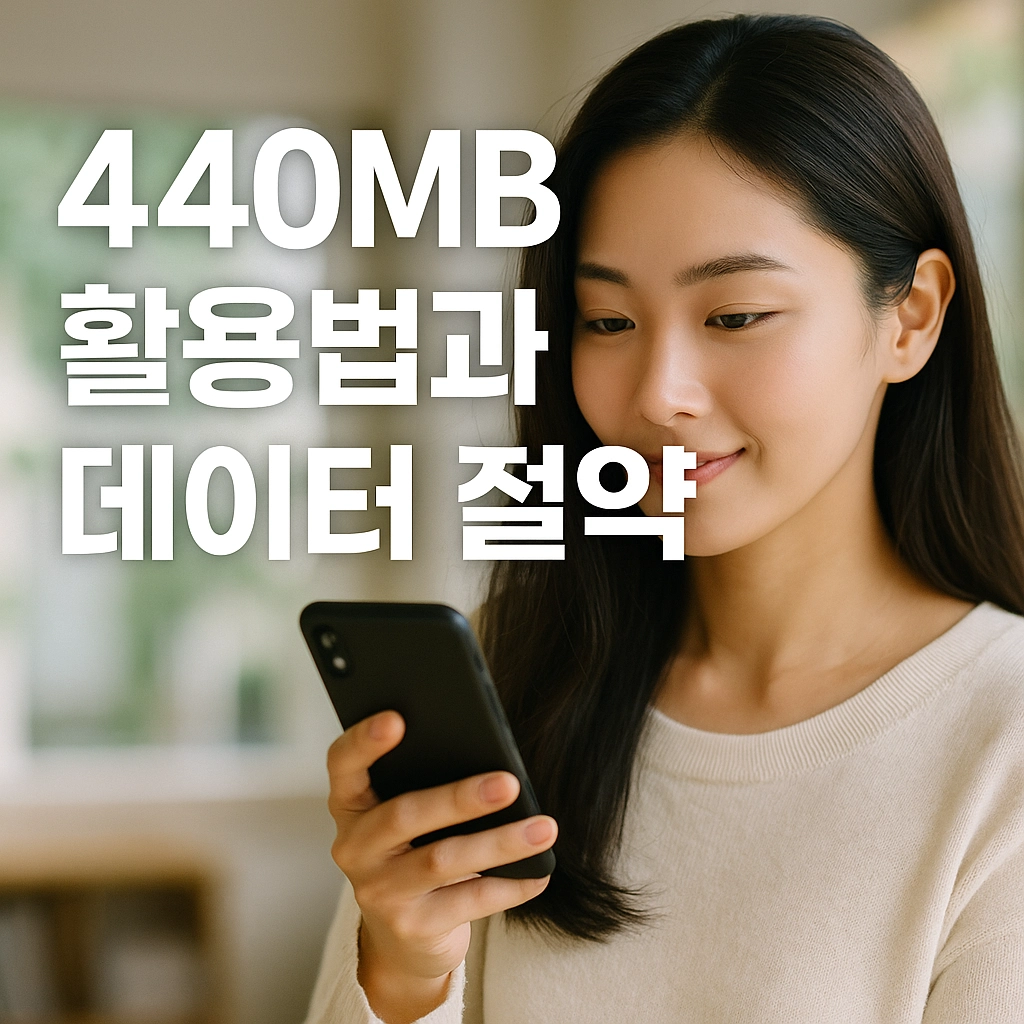 440MB 활용법과 데이터 절약 팁