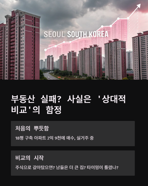 부동산 실패? 사실은 상대적 비교의 함정