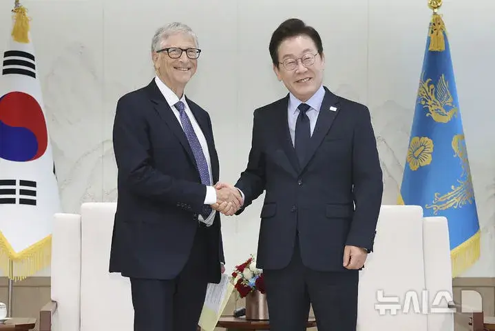 빌 게이츠 이재명 대통령과의 만남