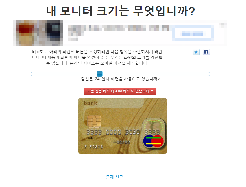 모니터 크기 확인