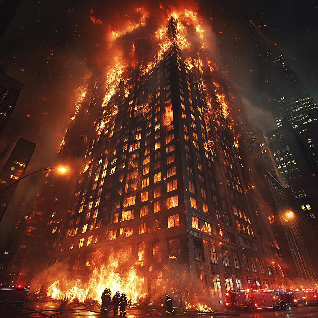건물에 불 나는 꿈