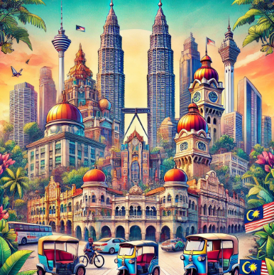 말레이시아 쿠알라룸푸르, 조호바루, 페낭