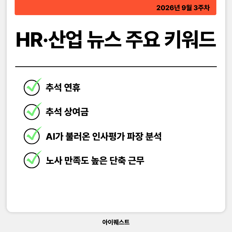 HR&middot;인사/노무 주요 뉴스