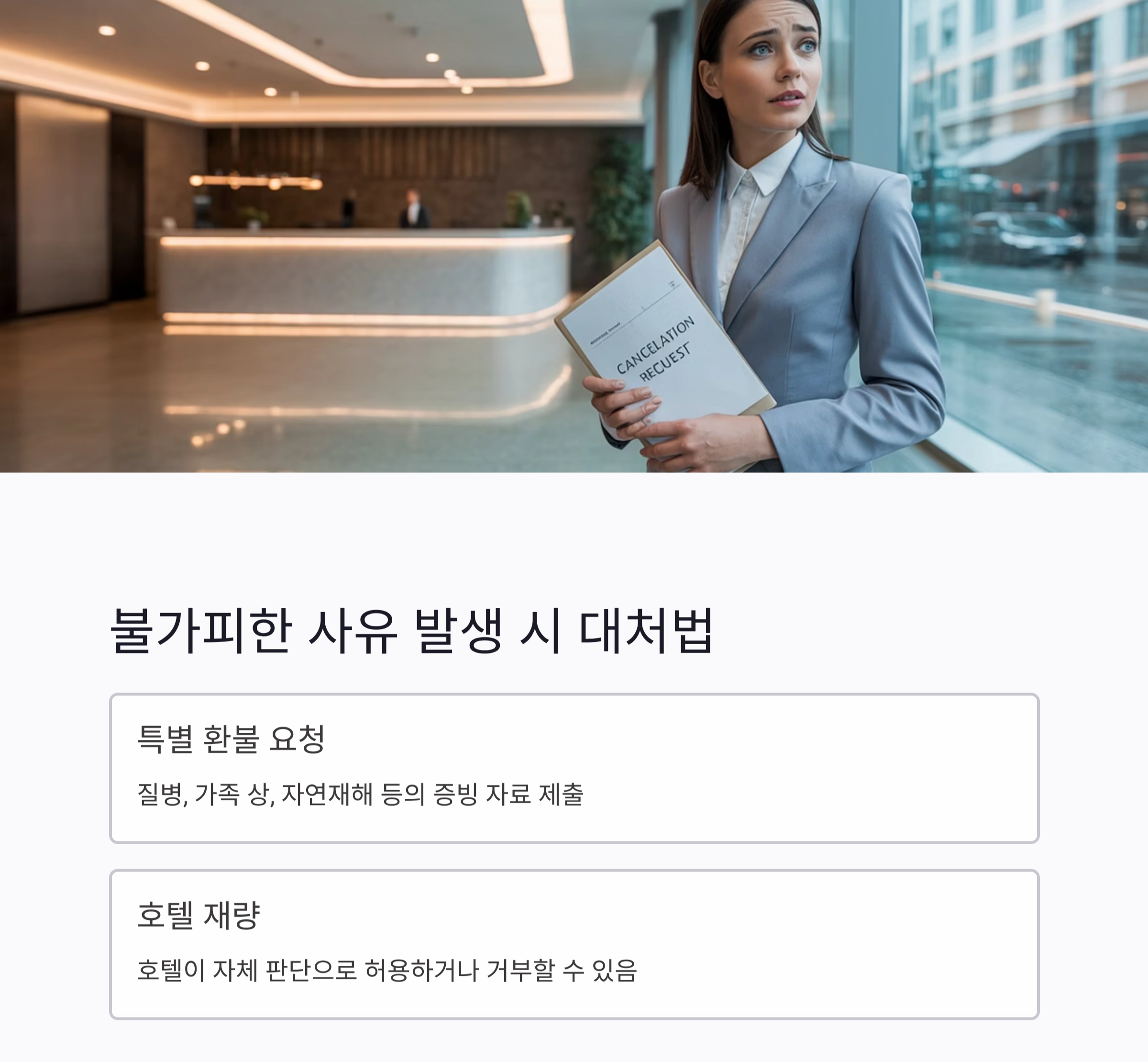 호텔 예약 취소했는데 환불 안돼? 호텔 환불 규정 제대로 아는 법