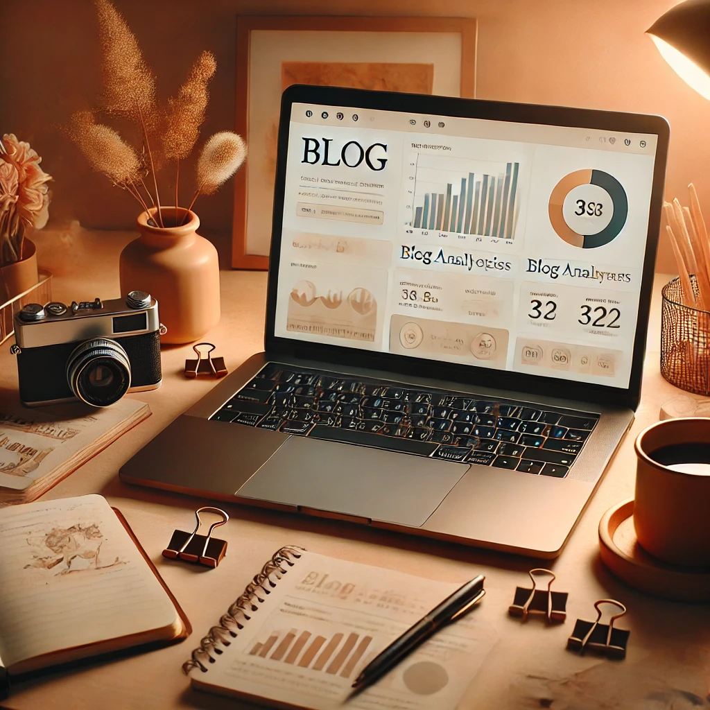 블로그 지수 분석과 운영 분위기를 감성적으로 담아냄