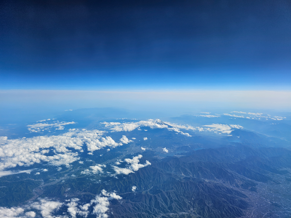 하늘에서 본 후지산 07